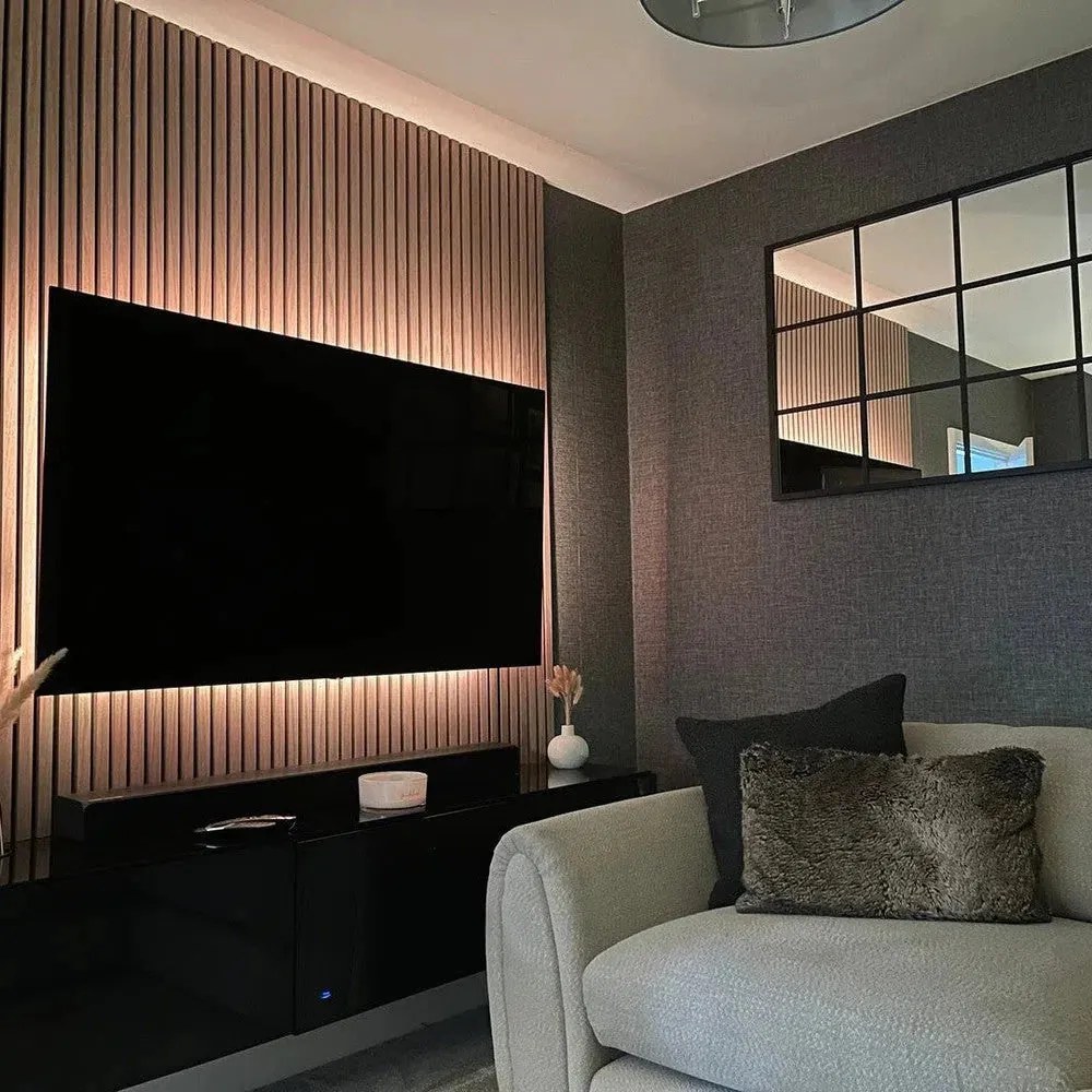 AkuPanel 240 cm Naturel Eiken   - Akoestische panelen