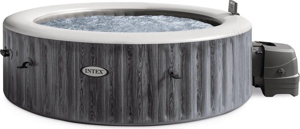 Intex PureSpa Greywood Deluxe - 6 Persoons - WiFi&amp;LED -Ø 216 cm
