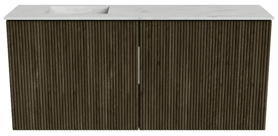 Mondiaz Joya DLux 90cm toiletmeubel shadow met wastafel faye links zonder kraangat opalo