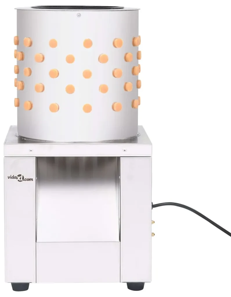 vidaXL Plukmachine 119 vingers 150 W roestvrij staal
