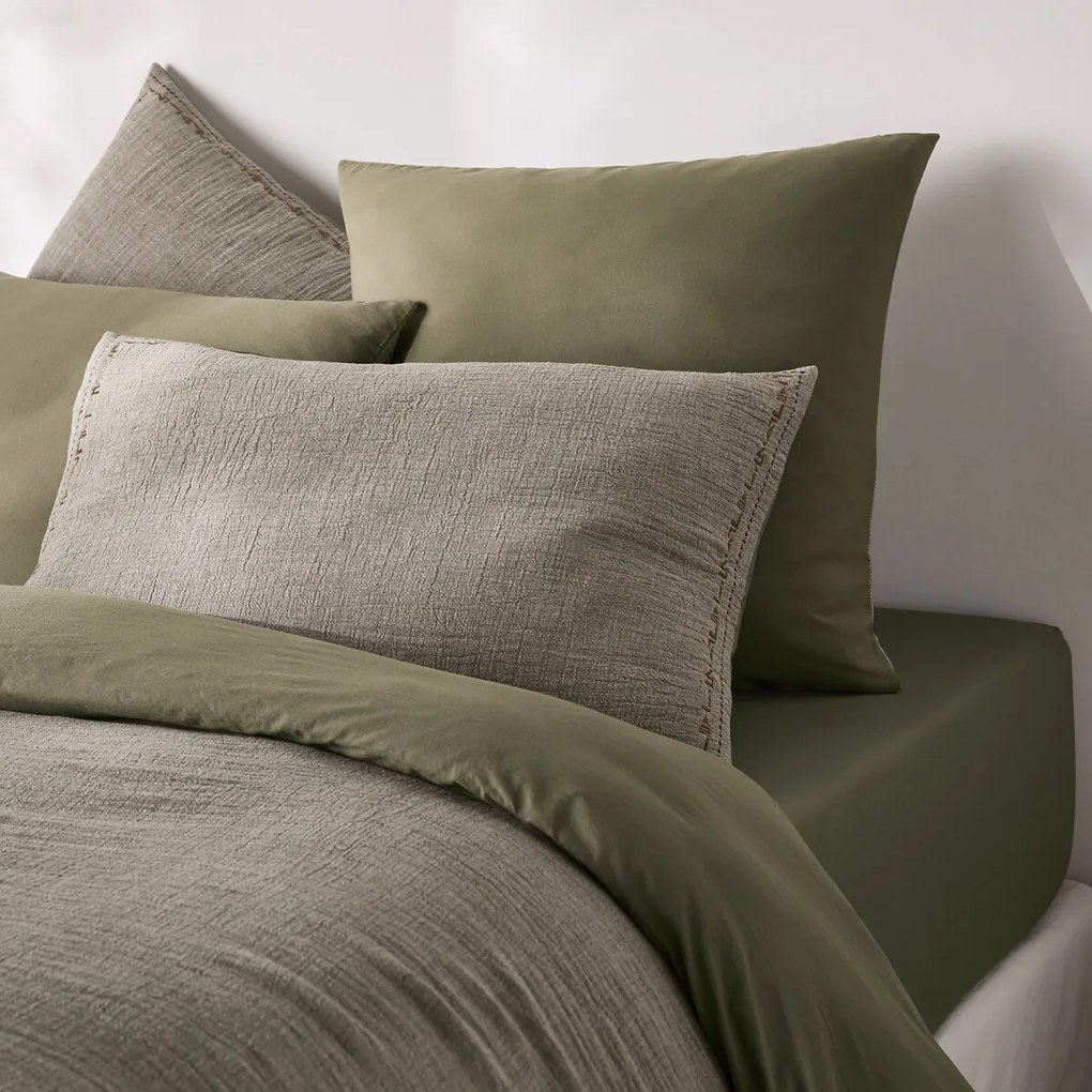 Kussensloop tweezijdig tetra/linnen , Thesari