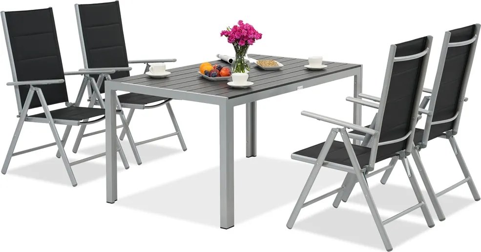 Verona polywood aluminium tuinset voor 4 personen Garden Point