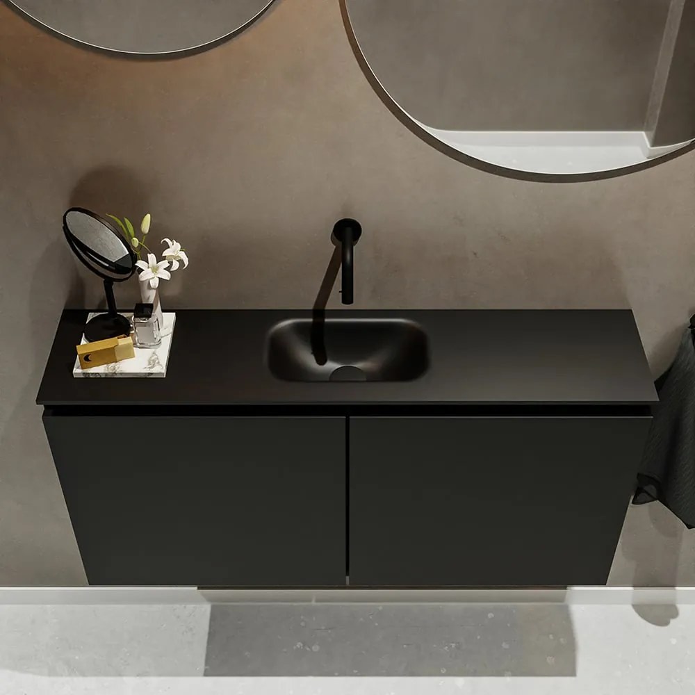 Mondiaz Ture 100cm toiletmeubel urban met wastafel urban midden geen kraangat