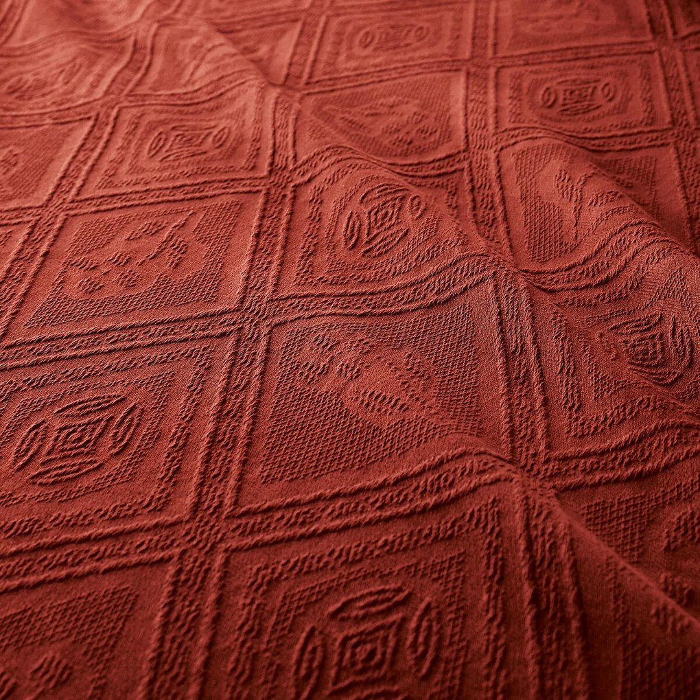 Beddensprei in jacquard katoen, Indo