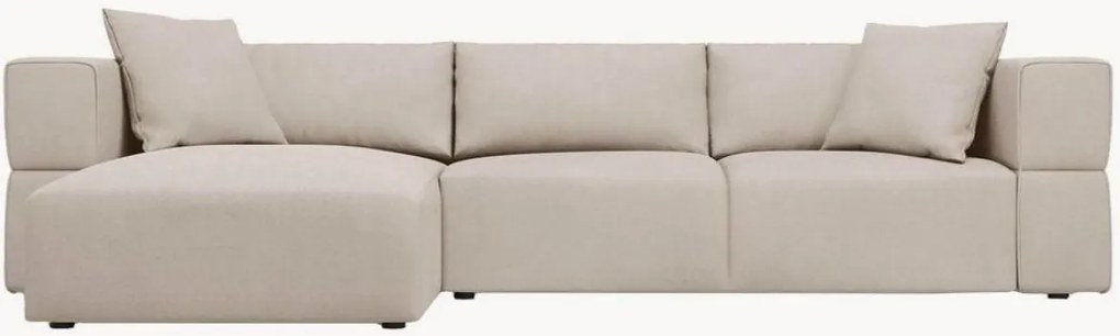 Chenille hoekbank Esther (4-zits), hoekdeel links