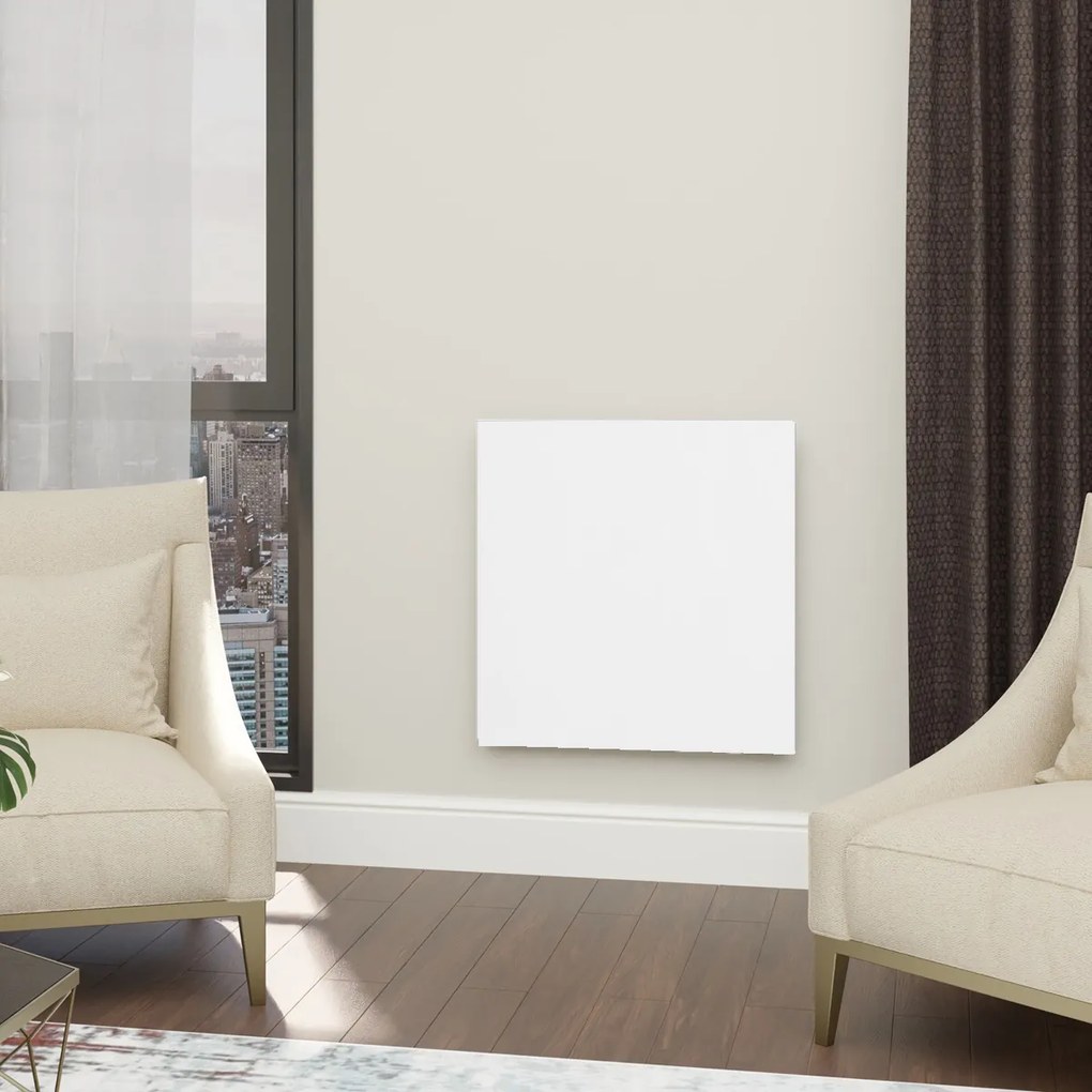 Ecosun GS300 glazen infraroodpaneel met WiFi 60x60cm wit 300W