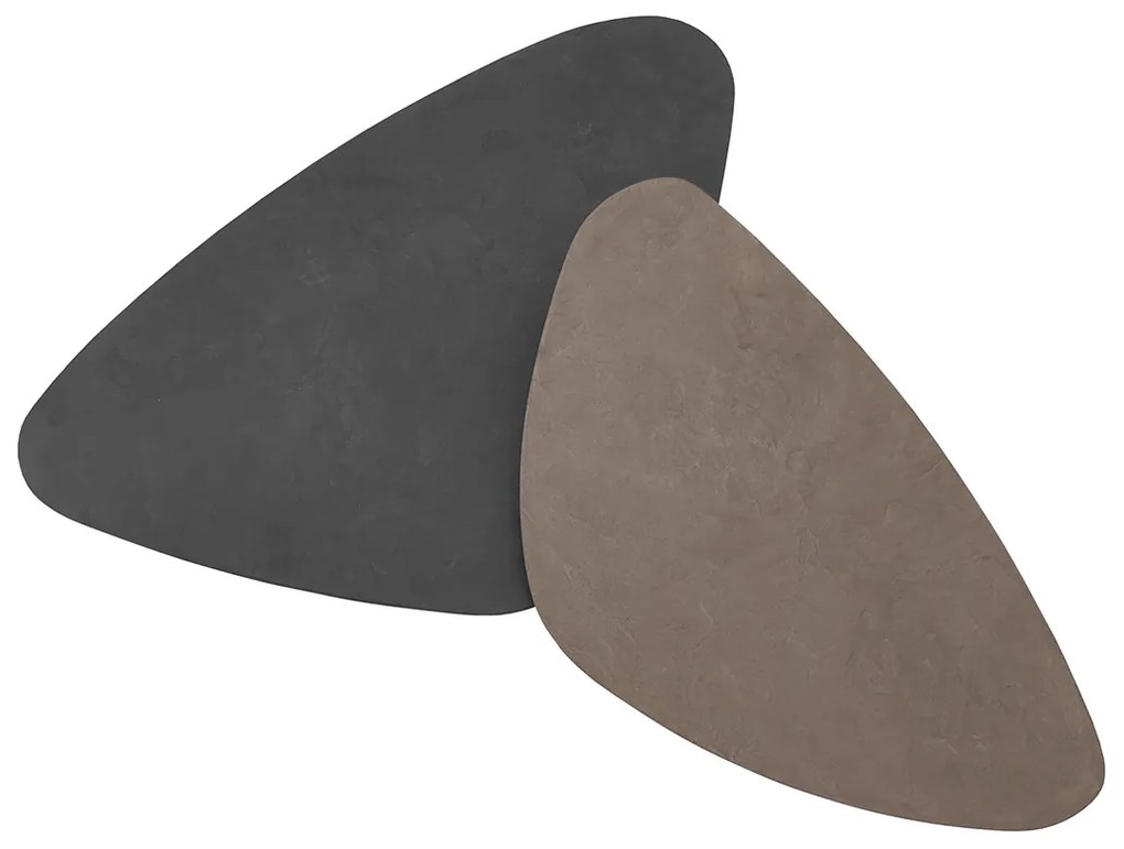 DTP Home Scala Plectro Salontafel Set Driehoekig Mortex Zwart Bruin