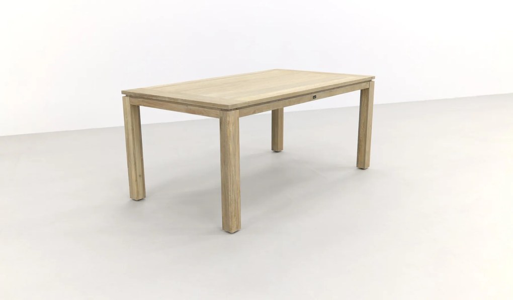 Jasmine Black/Rome 4-persoons dining tuinset 170x100 cm. - Grey teak