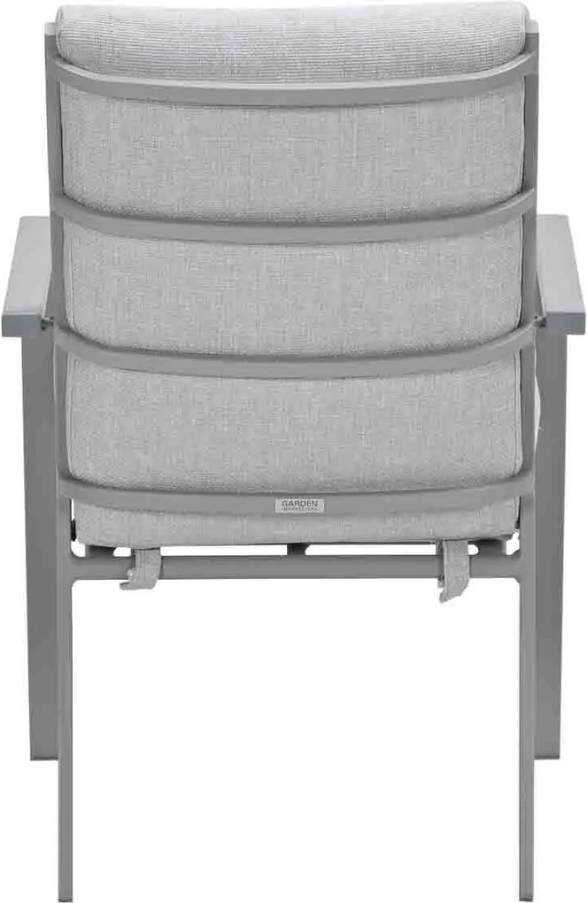 Garden Impressions Senja tuinset 5-delig valley sand - Tulli tuintafel 180x115 cm - light teak vironwood