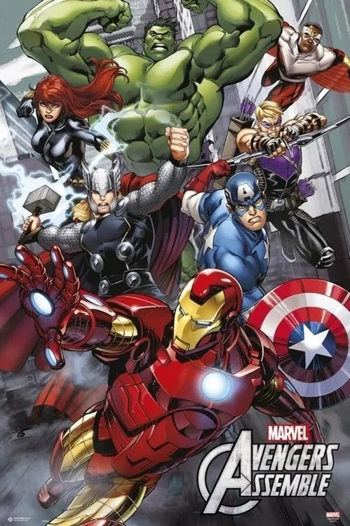 Poster Marvel - Avengers Assemble