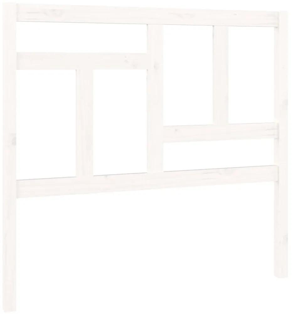vidaXL Hoofdbord 105,5x4x100 cm massief grenenhout wit