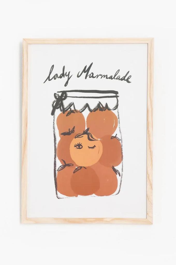 Fotolijst met print Lady Marmalade A3