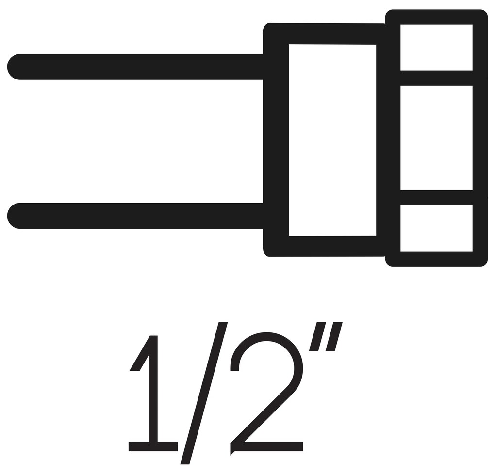 Differnz doucheslang 150cm zwart