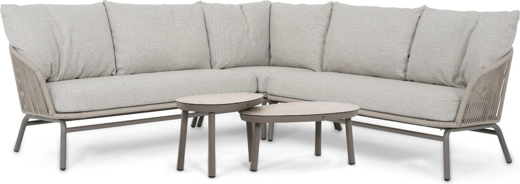 Hoek loungeset 5 personen Rope Taupe  Coco Livo