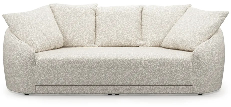 Rivièra Maison - Courtney Sofa 2,5 Seater, bouclé, simply white - Kleur: bruin