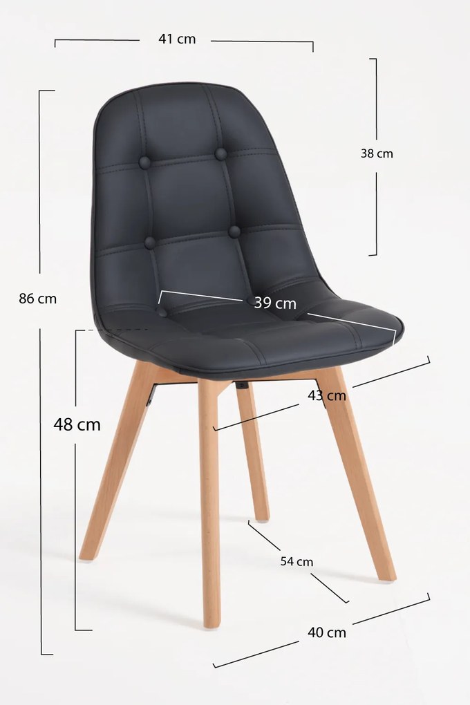 Set 4 Vorak Stoelen
