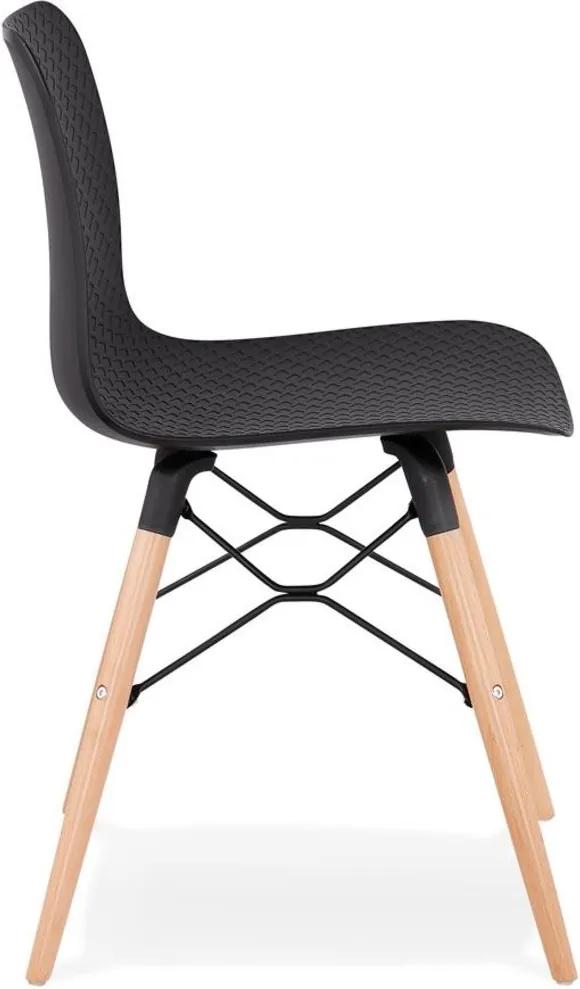 Scandinavische stoel 'TONIC' zwart design