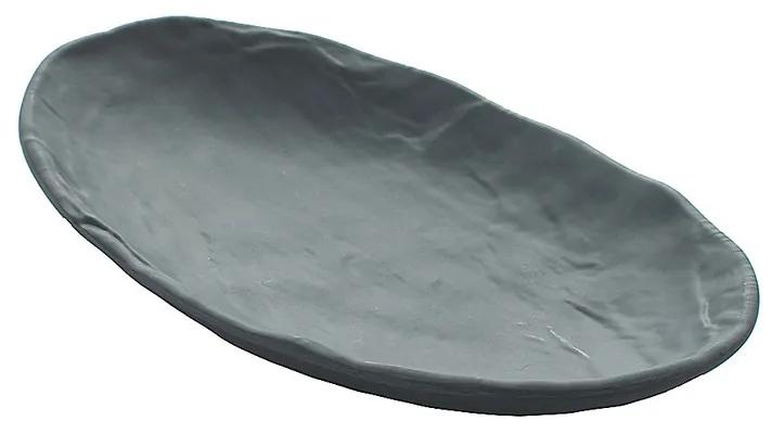 Schaal ovaal - grijs - 31,5x18 cm