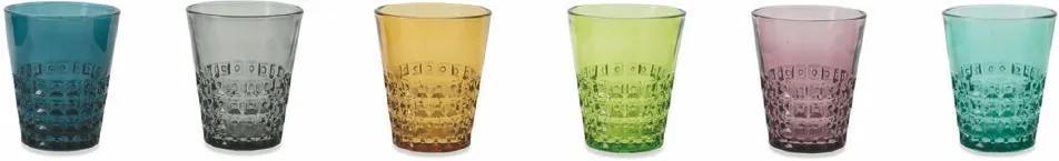 Pixel Waterglazen - Gekleurd - Glas - 6 stuks - 270 ml