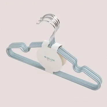 6-delige Set Metalen Hangers Anttal Kids Water Blauw - Sklum