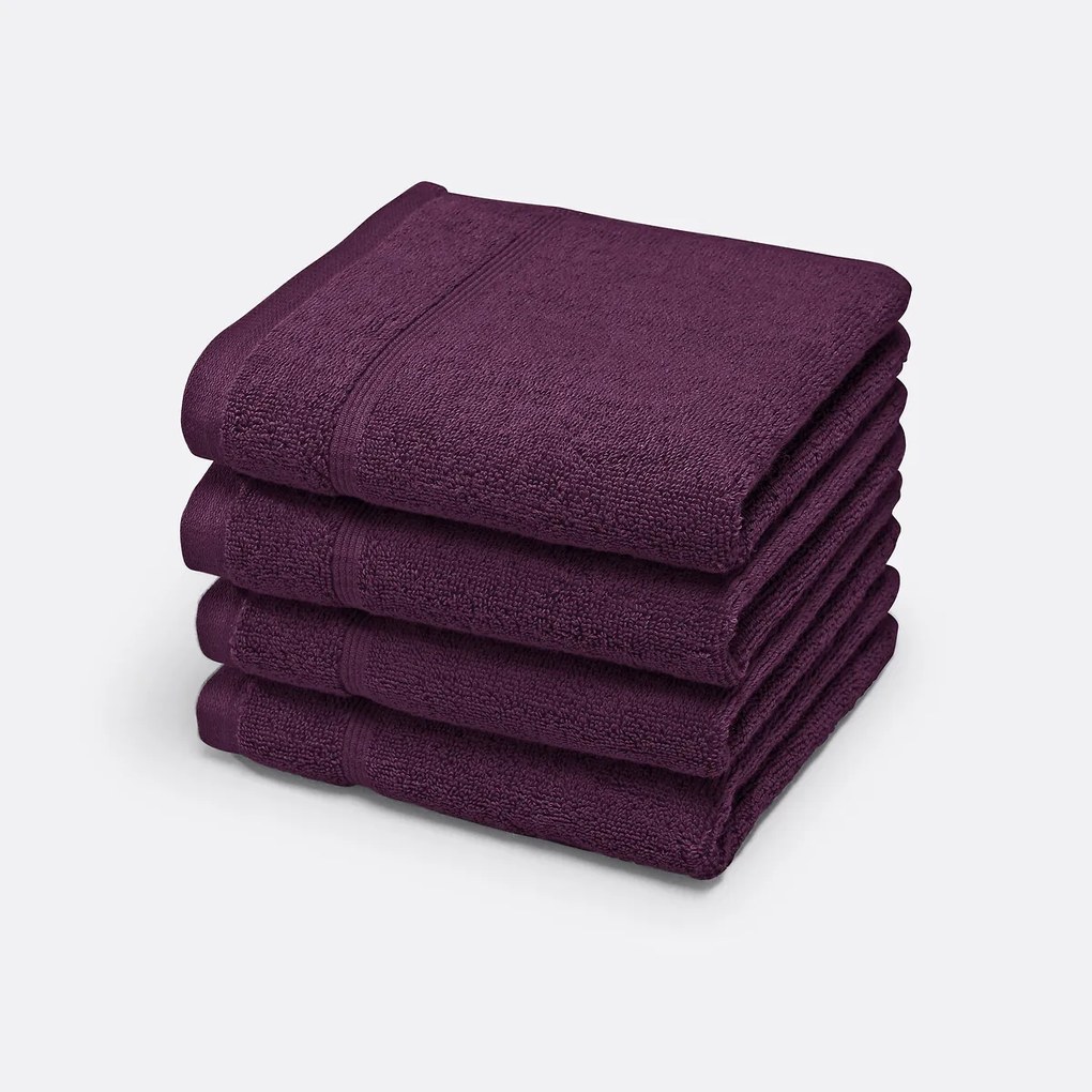 Set van 4 gastendoekjes in badstof 600 g/m², Zavara