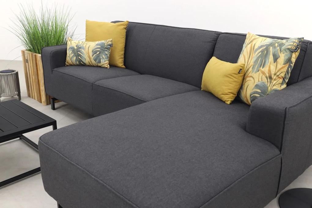 Boavista/Toronto loungebank chaise longue - Sooty - 3-delig - links