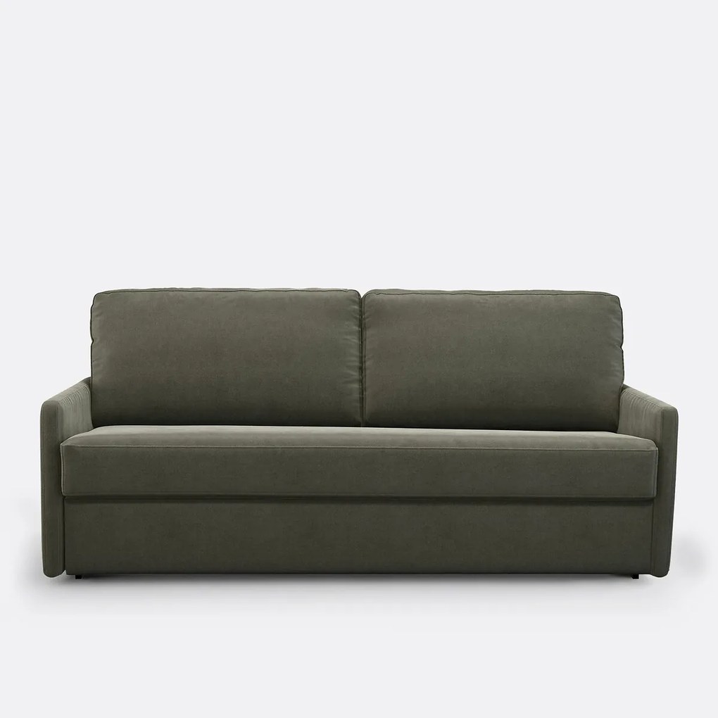 Slaapbank van katoen en linnen, Comfort Bultex®, Marta