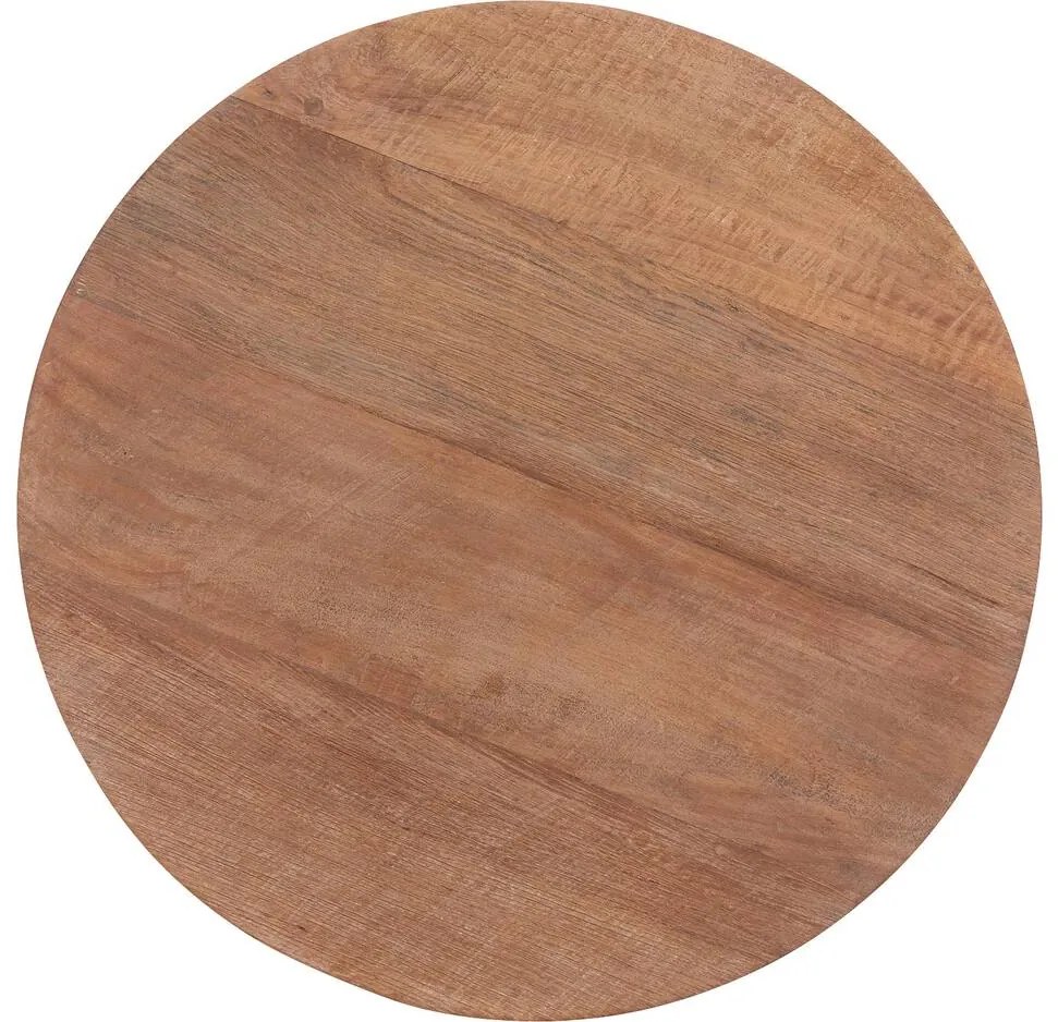 Goossens Salontafel Adel, Rond 60 x 60 cm met overstekend blad