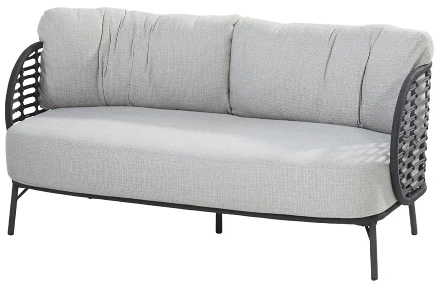 4 Seasons Outdoor Fabrice 2,5 zits loungebank SALE Loungebank antraciet weerbestendig