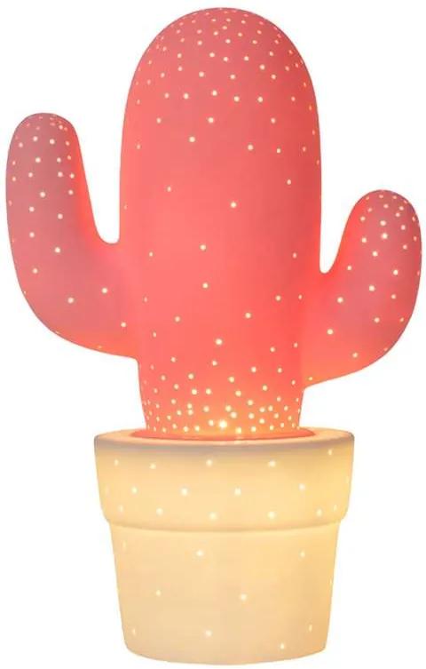 Lucide tafellamp Cactus - roze - 20 cm - Leen Bakker
