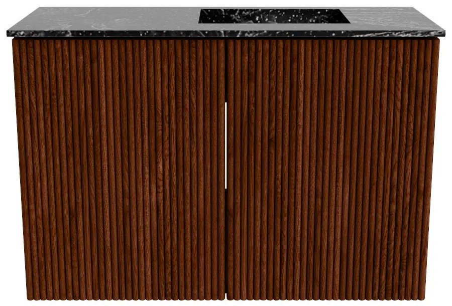 Mondiaz Joya DLux 60cm toiletmeubel ruby met wastafel faye rechts zonder kraangat lava