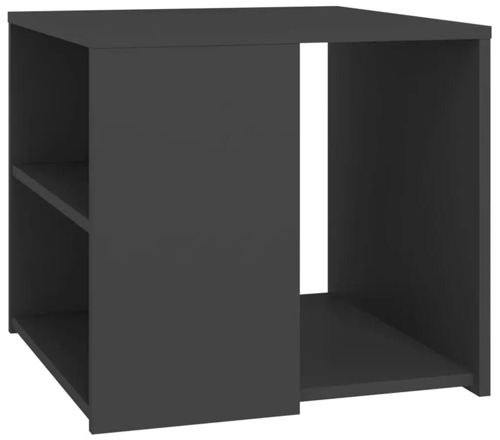 vidaXL Bijzettafel 50x50x45 cm spaanplaat grijs