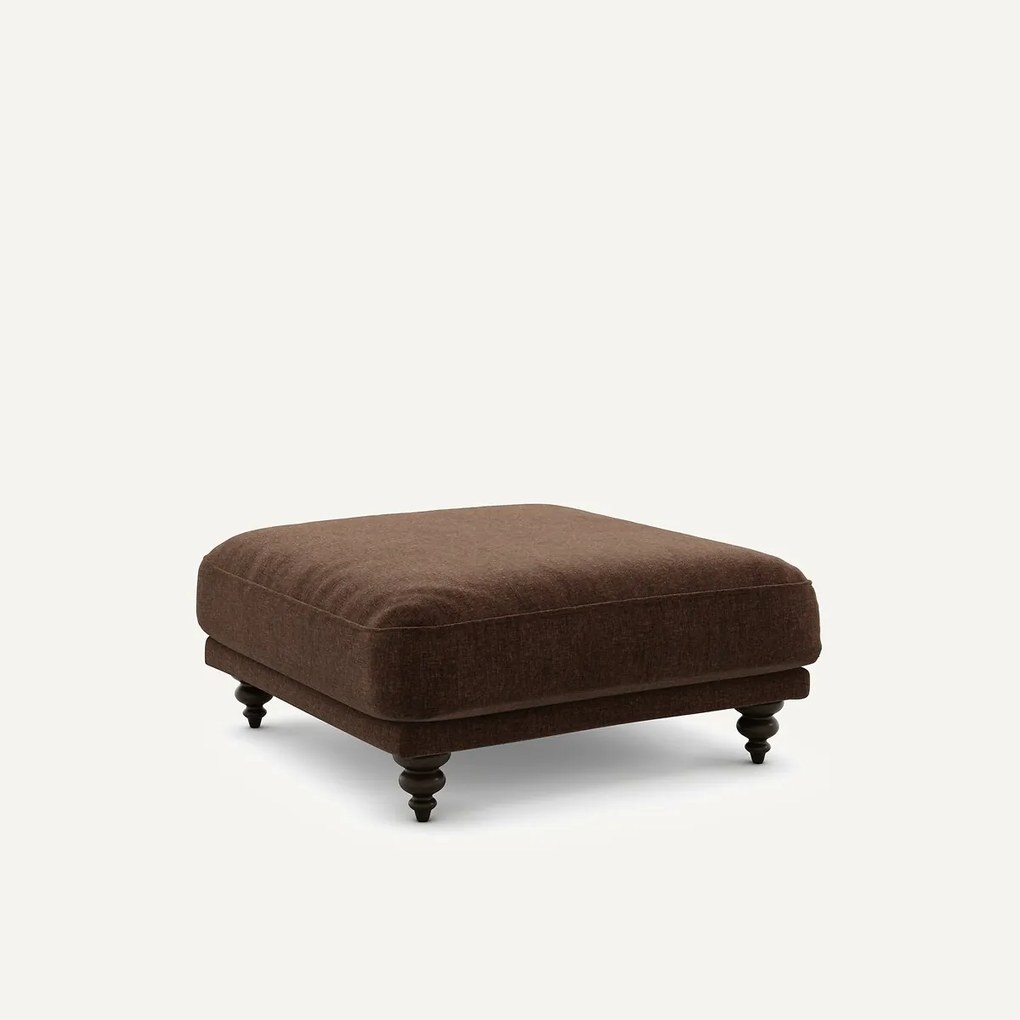 Voetenbank van fluweel chenille, Lazare