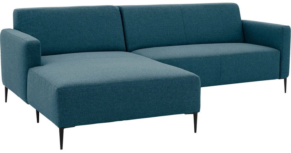 Goossens Key West blauw, stof, 2-zits, modern design