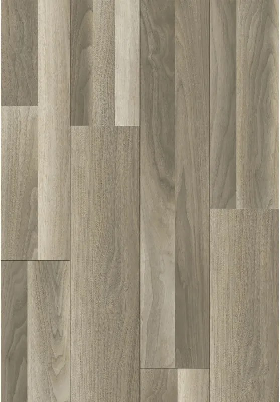 Mexen Newark monster paneel van SPC-vinyl 6,5 mm, IXPE-onderlaag 1,5 mm, 4 V-groef, Notenhout - F1086-S
