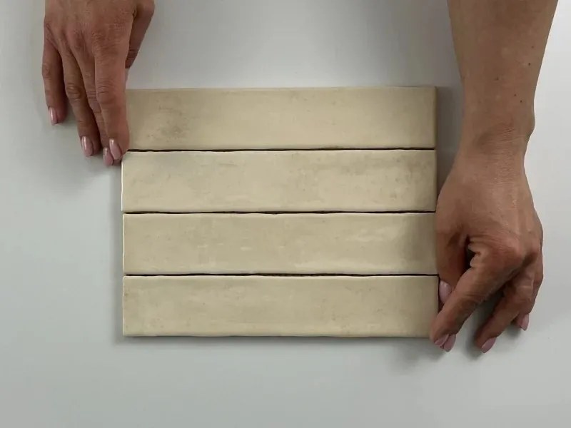 Jabo Kalon wandtegel ivoor 5x25cm glans