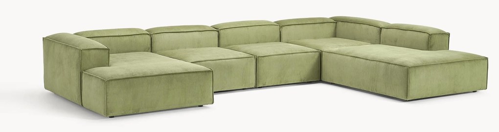 Modulaire U-bank Lennon van corduroy