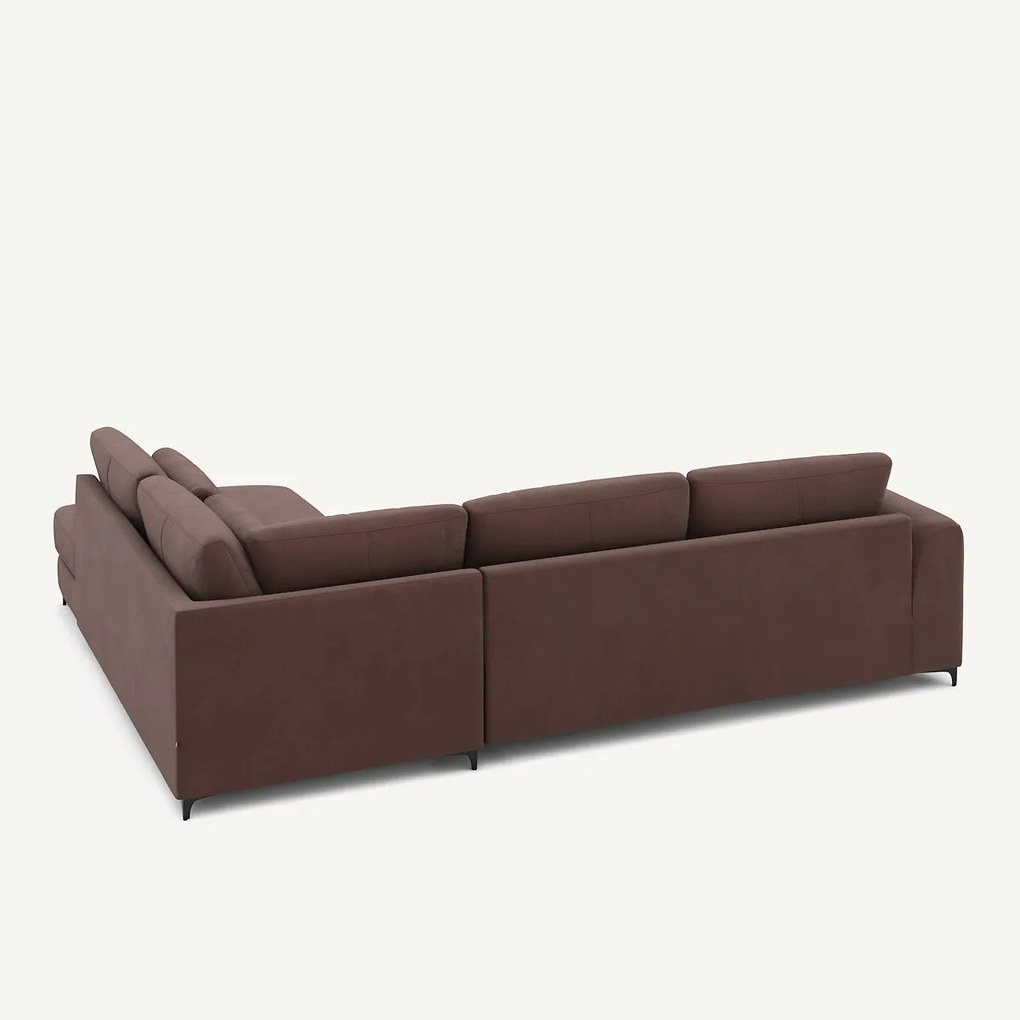 Omvormbare hoekbank rechts, linnen fluweel, Marsile