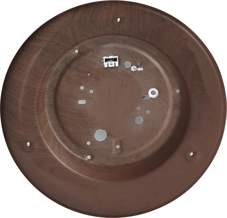 Klassieke plafonnière walnoot hout met wit glas - Mesiac