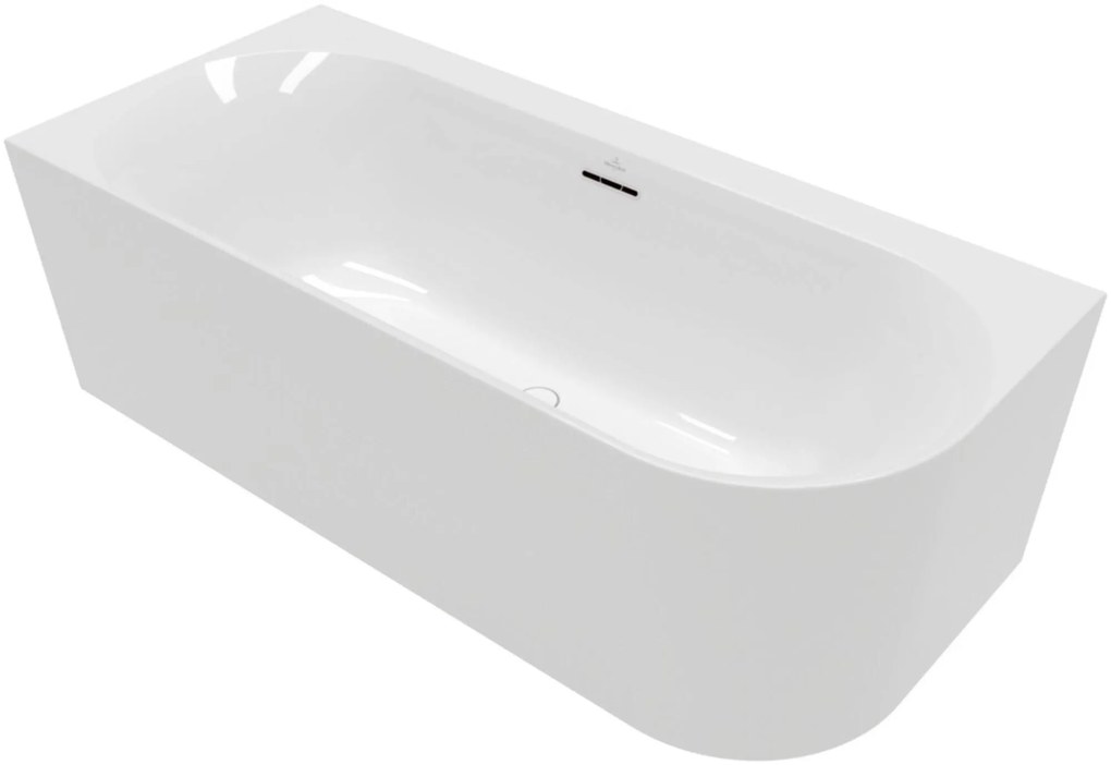Villeroy & Boch Loop & Friends half vrijstaand bad 180x80x44cm glans alpin wit acryl