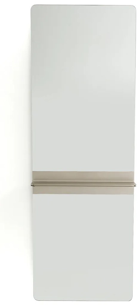 Spiegel met legplank, in ijzermetaal, H170cm, Ovata