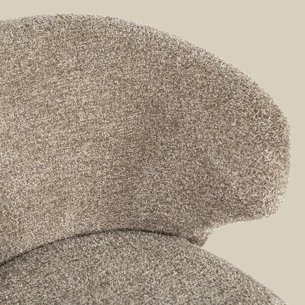 Bruin Potige Eetstoel Taupe