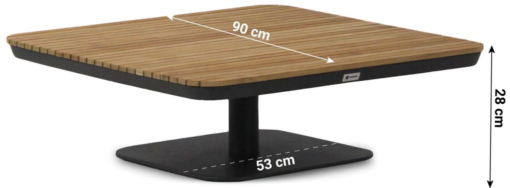 Hoek loungeset 5 personen Aluminium/Rope Grijs Coco Ralph