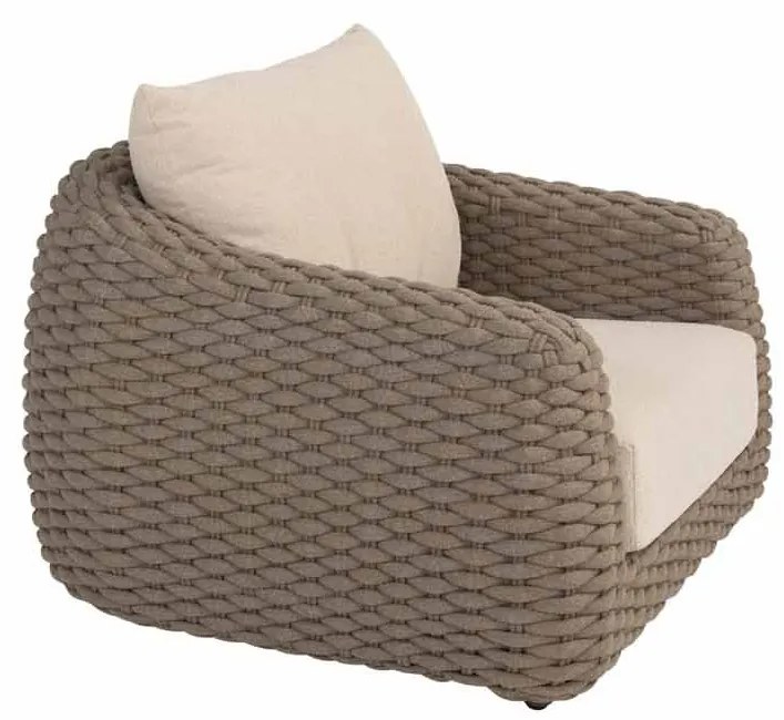 4 Seasons Outdoor Maxime loungestoel terre SALE Loungestoel bruin weerbestendig