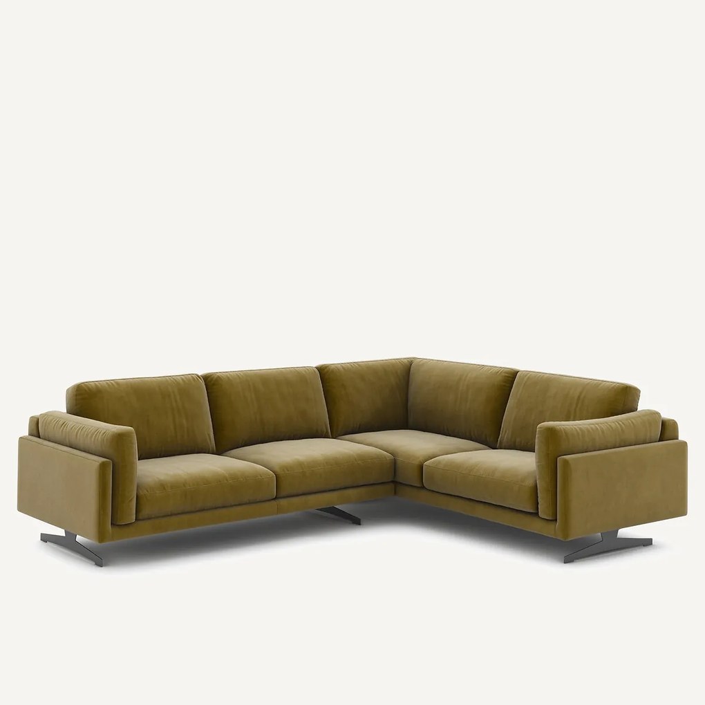 Hoekbank fluweel, César