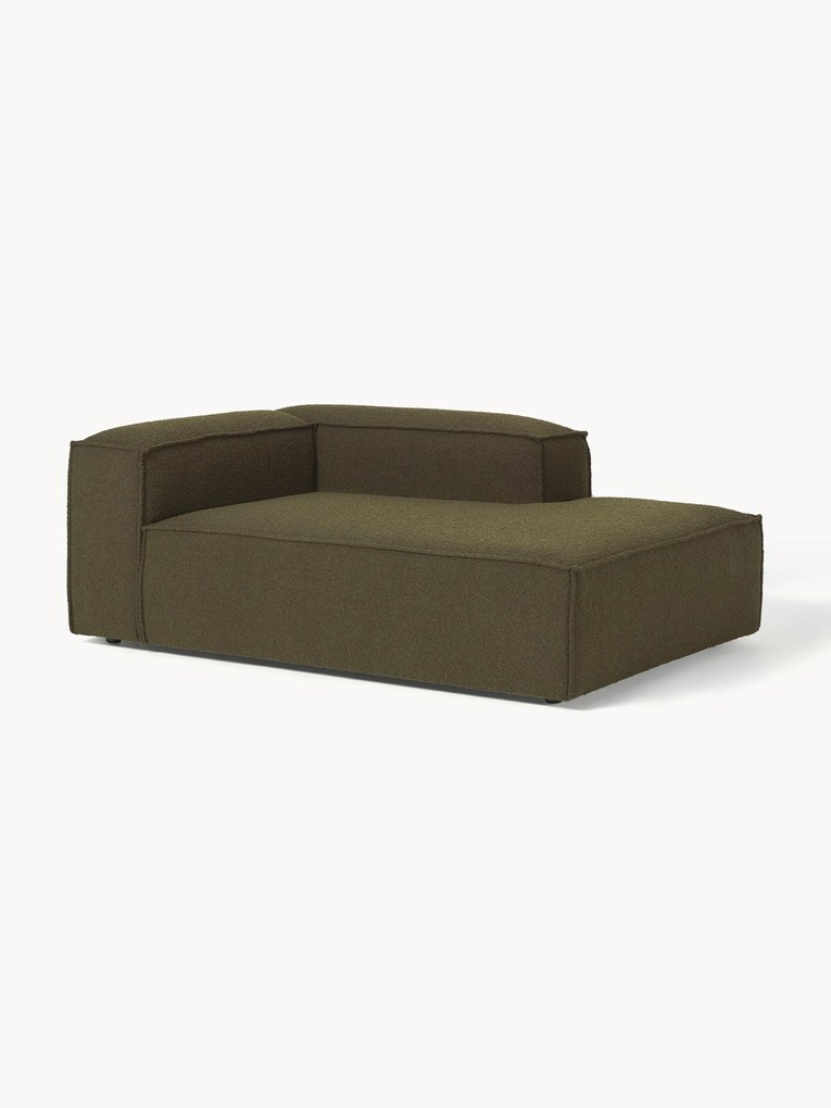 Chaise longue hoekmodule Lennon uit bouclé