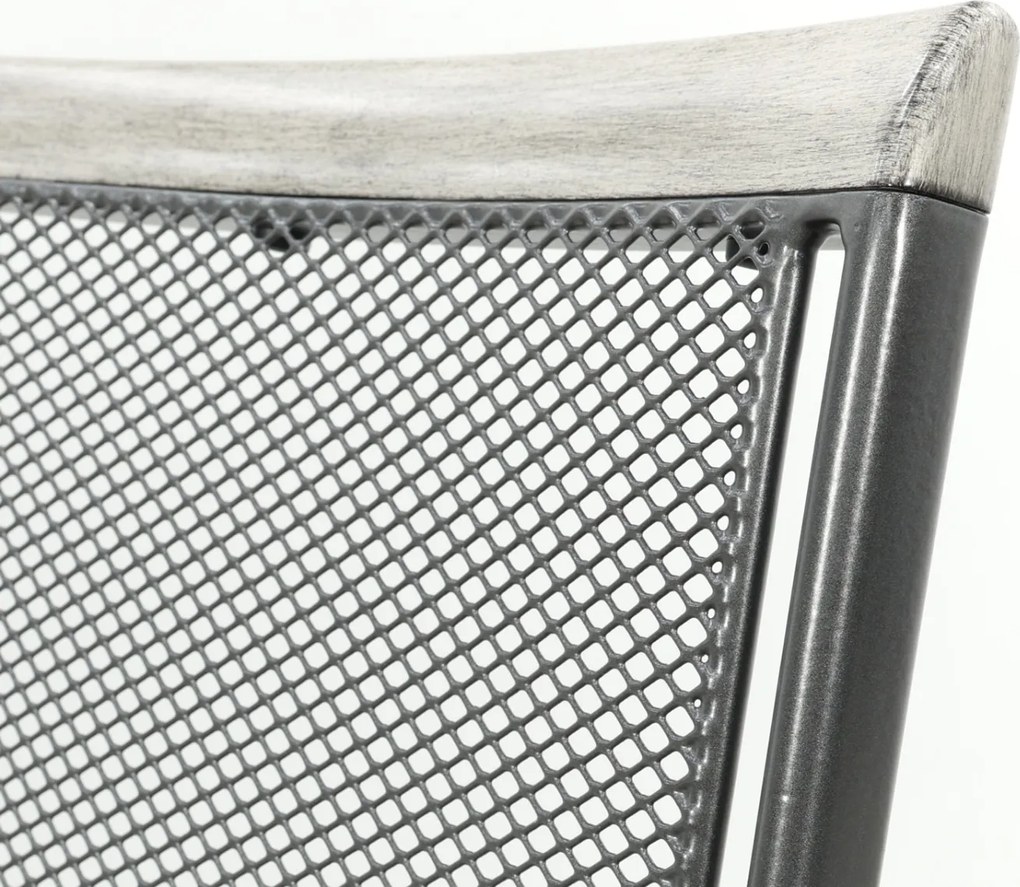 Balero strekmetaal verstelbare tuinstoel - Antraciet