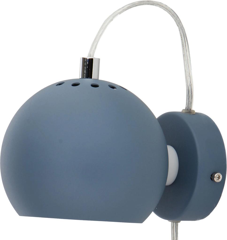 Frandsen Ball wandlamp LED dust blue mat structuur