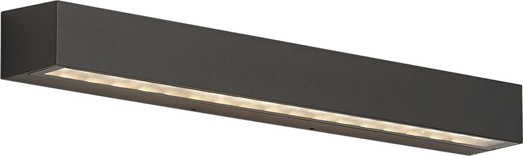 Industriële buiten wandlamp zwart 55cm incl. LED IP65 - Hannah