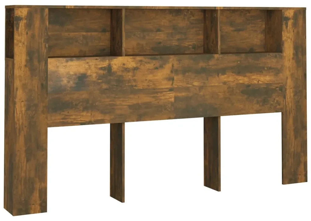 vidaXL Hoofdbordkast 180x18,5x104,5 cm gerookt eikenkleurig